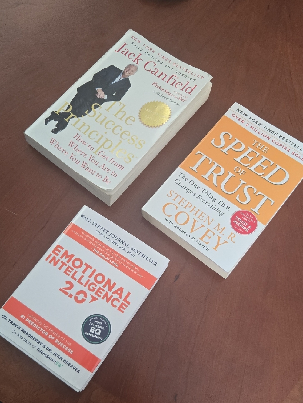 Books The Success Principles, Emotional Intelligence, The Speed Of Trust 3 Books